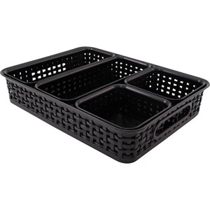 Advantus Plastic Weave Organizer Bins - main view
