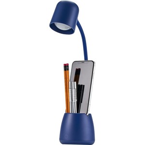Bostitch Office Dimmable Lamp with Storage Cup, Blue - main view