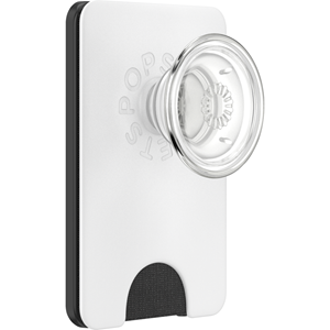 PopSockets MagSafe PopWallet+ Wallet with Grip, 3-Card, Adapter Included -  whiteclear