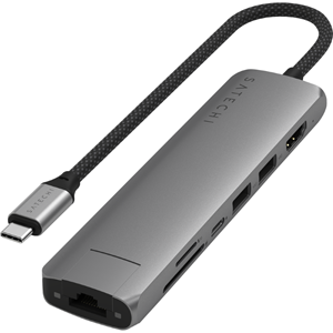 SATECHI 7in1 USB-C SLIIM MULTIPORT ADAPTER SG
