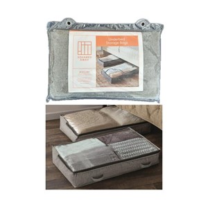 American Dream Underbed Storage Bags, Gray, 2-Pack - main view