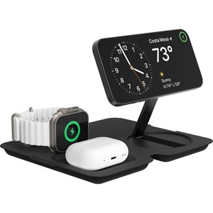 Nimble FOLD 3-in-1 Qi2 Wireless Charger, Black - main view