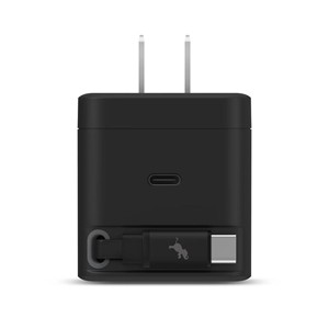 Nimble WALLY Stretch Retractable USB-C Wall Charger, Black -  3