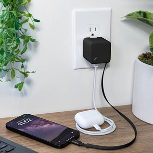 Nimble WALLY Stretch Retractable USB-C Wall Charger, Black -  5