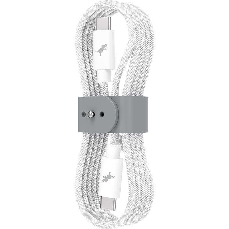 Nimble PowerKnit FLEX 60W USB-C to USB-C Cable, White (SKU 13471811498) Nimble PowerKnit FLEX 60W USB-C to USB-C Cable, White - main view