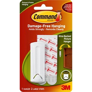 Command Wire-Backed Picture Hanger, White, Large, 1-Pack - main view