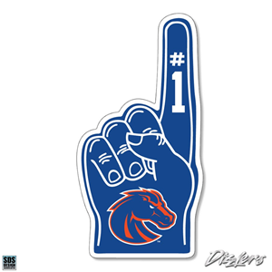 Boise State Decal Foam Finger Dizzler 2"