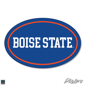 Boise State Euro Oval Wordmark Dizzler 2"
