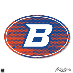 Boise State Decal Euro Halftone "B" Dizzler 3"