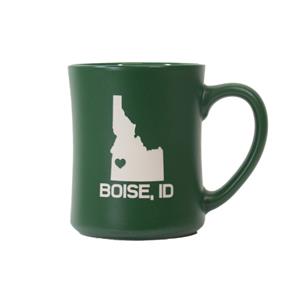 BOISE, ID MUG IDAHO HEART -  green