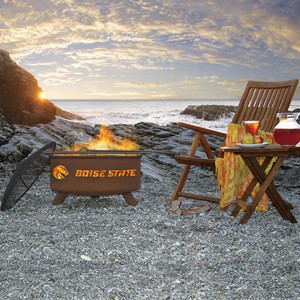 Boise State Fire Pit - Logo and Wordmark by Patina Products -  3