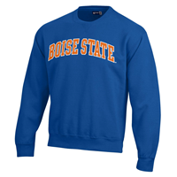 Image of BOISE STATE BIG COTTON CREW WORDMARK LOGO -  royal