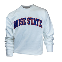 Image of BOISE STATE BIG COTTON CREW WORDMARK LOGO -  white