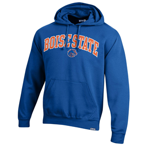 Image of BOISE STATE HOOD WORDMARK BRONCO APPLIQUE -  royal