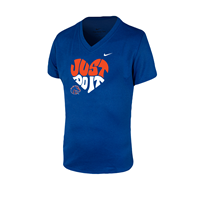 Image of Boise State Youth Girls Tee Heart Just Do It Logo Nike