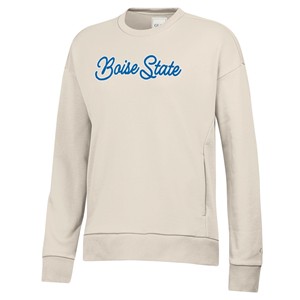 Boise State Women’s Crewneck - Script Everly by Big Cotton - main view