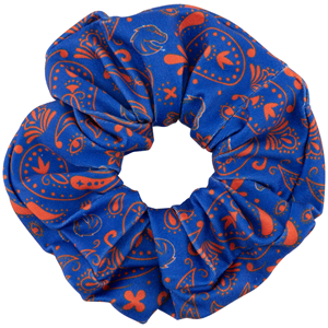 Image of Boise State Paisley Scrunchie Royal/Orange