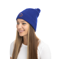 Image of BOISE STATE WOMEN KNIT BEANIE POM BRONCO LOGO -  1