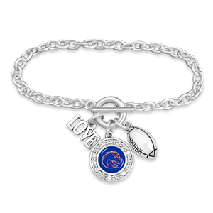 Image of Boise State Love Football Bracelet