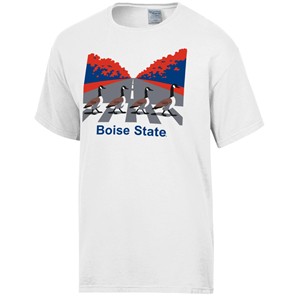 Boise State T-Shirt - Geese on Road White by Gear for Sports - main view