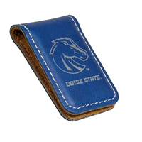 Image of BOISE STATE MONEY CLIP LEATHERETTE BRONCO -  2