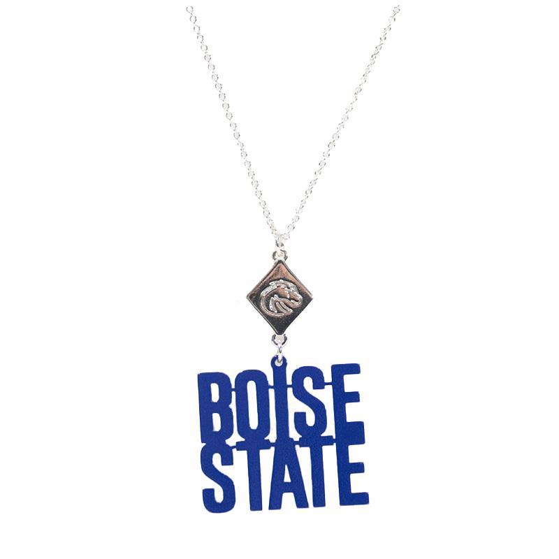 Boise State Necklace - Laser Cut Wordmark Stack by Emerson Street (SKU 13198749614) Boise State Necklace - Laser Cut Wordmark Stack by Emerson Street - main view