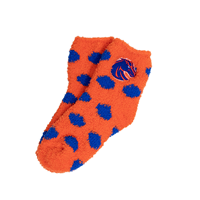 Image of BOISE STATE YOUTH FUZZY DOT SOCK -  orangeroyal