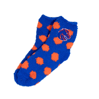Image of BOISE STATE YOUTH FUZZY DOT SOCK -  royalorange