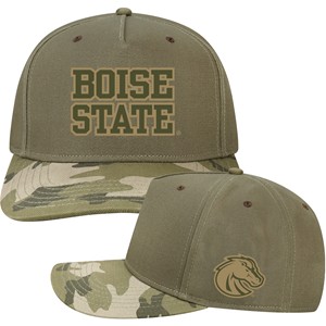 Boise State Adjustable Cap - Camo Stacked Olive by Legacy - main view