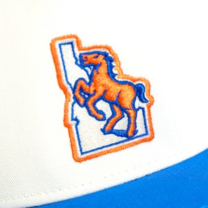 Boise State Cap - Vault Logo Royal Blue and Cream by Legacy Athletic - 2 (SKU: 13440978532) Boise State Cap - Vault Logo Royal Blue and Cream by Legacy Athletic - 2