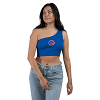 Boise State Women Senior Top- One Shoulder Knit Tank