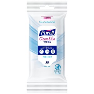 Purell Clean & Go Wipes, 20 ct - main view