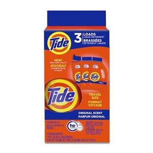 Tide Single Load Laundry Detergent, 3 ct - main view