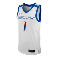 Image of Boise State Basketball Jersey Replica White Nike
