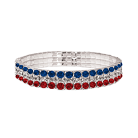 Image of Boise State Chelsea Taylor Bracelet Rhinestone Royal/Orange