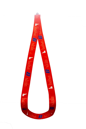 Image of BOISE STATE LANYARD SATIN HANDWRITING STYLE -  orange