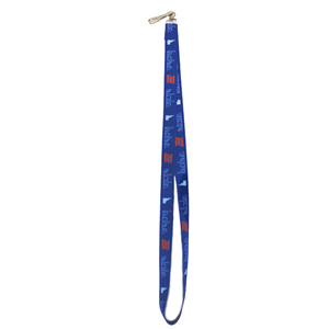 Image of BOISE STATE LANYARD SATIN HANDWRITING STYLE -  royal
