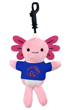 Boise State Keychain Plush - Mini Stuffed Animal by Mascot Factory -  axolotl