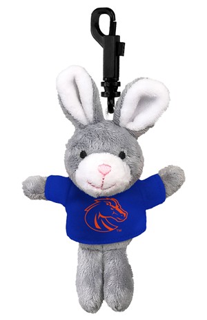 Boise State Keychain Plush - Mini Stuffed Animal by Mascot Factory -  bunny