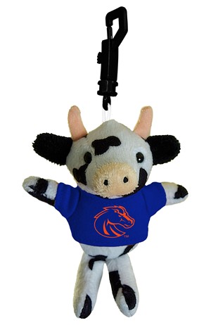Boise State Keychain Plush - Mini Stuffed Animal by Mascot Factory -  cow