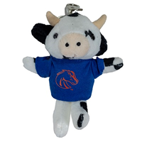 Image of BOISE STATE KEYCHAIN MINI STUFFED ANIMAL -  cow