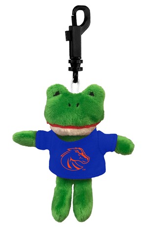Boise State Keychain Plush - Mini Stuffed Animal by Mascot Factory -  frog