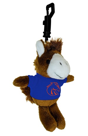 Boise State Keychain Plush - Mini Stuffed Animal by Mascot Factory -  horse