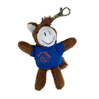 Image of BOISE STATE KEYCHAIN MINI STUFFED ANIMAL -  horse