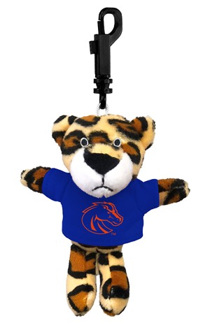 Boise State Keychain Plush - Mini Stuffed Animal by Mascot Factory -  leopard