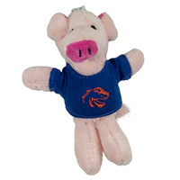 Image of BOISE STATE KEYCHAIN MINI STUFFED ANIMAL -  pig