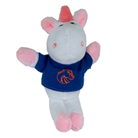 Image of BOISE STATE KEYCHAIN MINI STUFFED ANIMAL -  unicorn