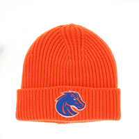 Image of BOISE STATE BEANIE RIBBED CUFF EMBD LOGO -  orange