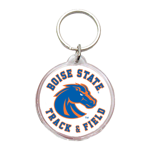 Image of Boise State Keychain Track & Field Round Acrylic
