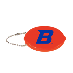 Image of BOISE STATE COIN PURSE KEYCHAIN LOGO -  orange